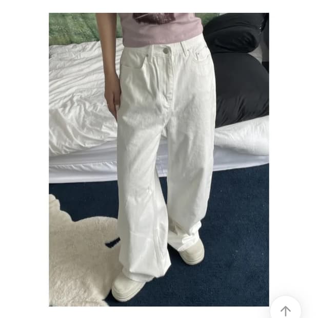 와이드 코튼 팬츠