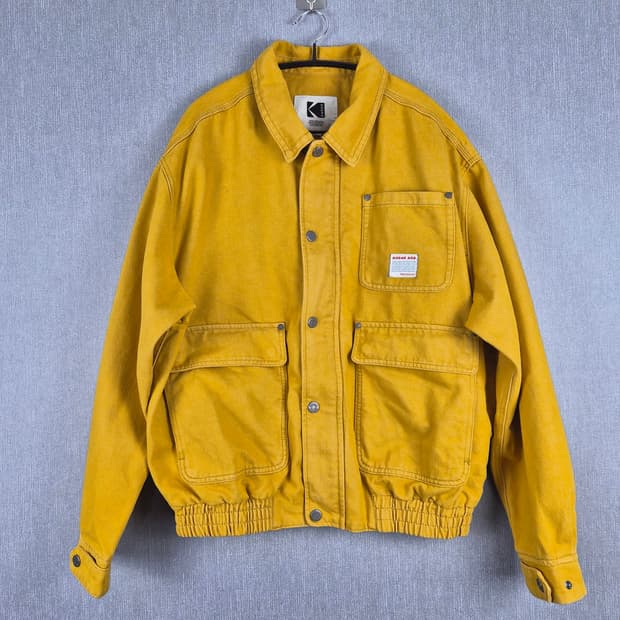 코닥 RGB 데님 카라 자켓 YELLOW 오버핏 L