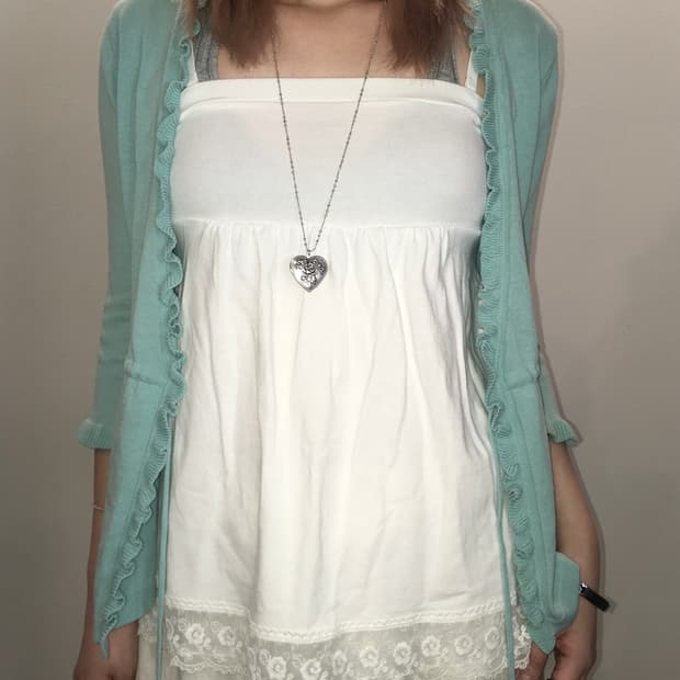 Jpn vintage ivory lace sleeveles