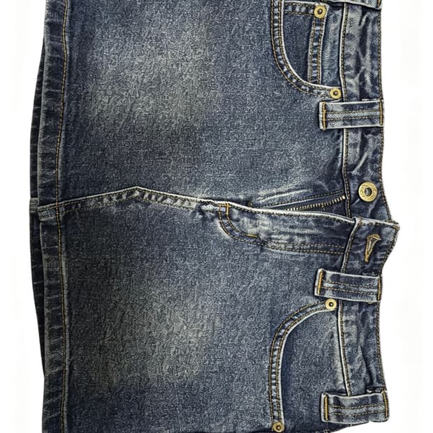 중국 브랜드 alright then 데님 미니스커트o