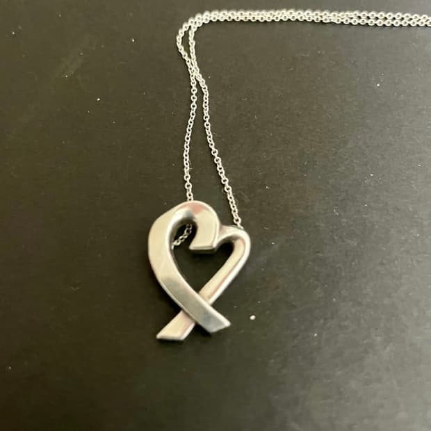 [거의 새거] 티파니앤코 러빙하트 은목걸이 