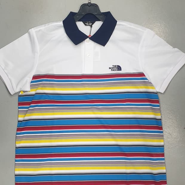 노스페이스 멀티 스트라이프 폴로티 100(L)새거