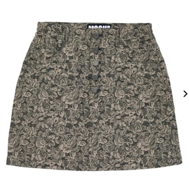 미스치프 자카드 버튼업 스커트