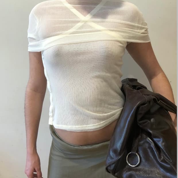 [XS/S,M/L]팔로마울 Boldo 케이프/오프 화이트