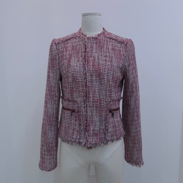 BANANA REPUBLIC  트위드 프린지 자켓