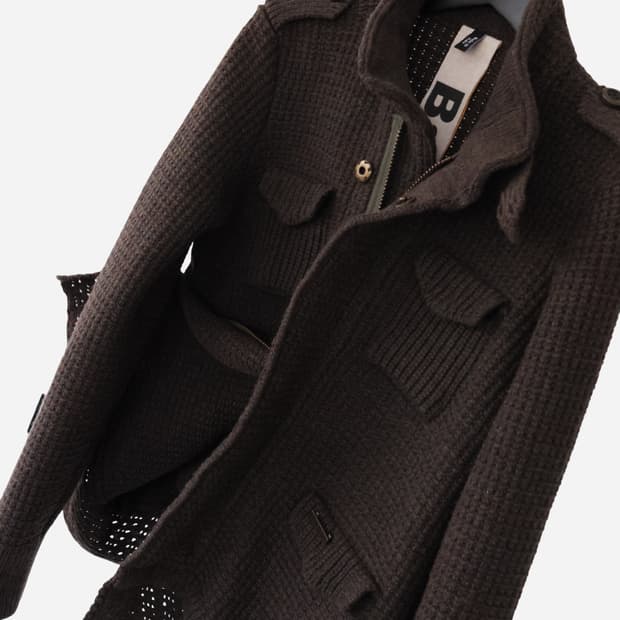 Bark Wool Knit Jacket