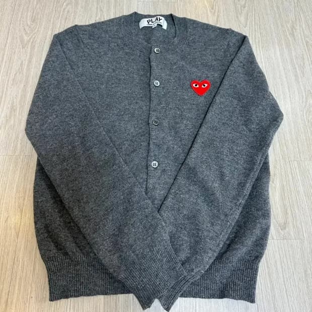 꼼데가르송 여성 가디건 s사이즈 차콜