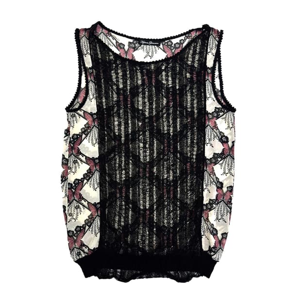 Hysteric Glamour Crochet Tank Top/ Os