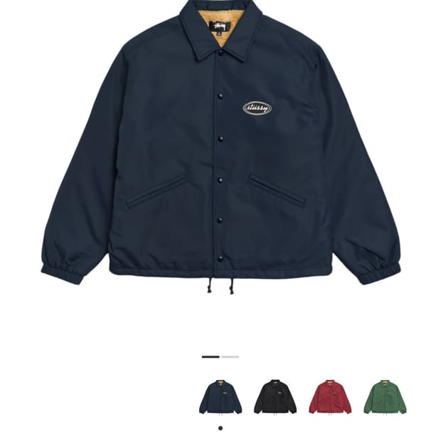 스투시 코치자켓 네이비