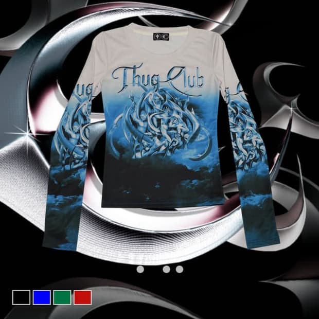 W) 떠그클럽 악마 롱슬리브 블루 