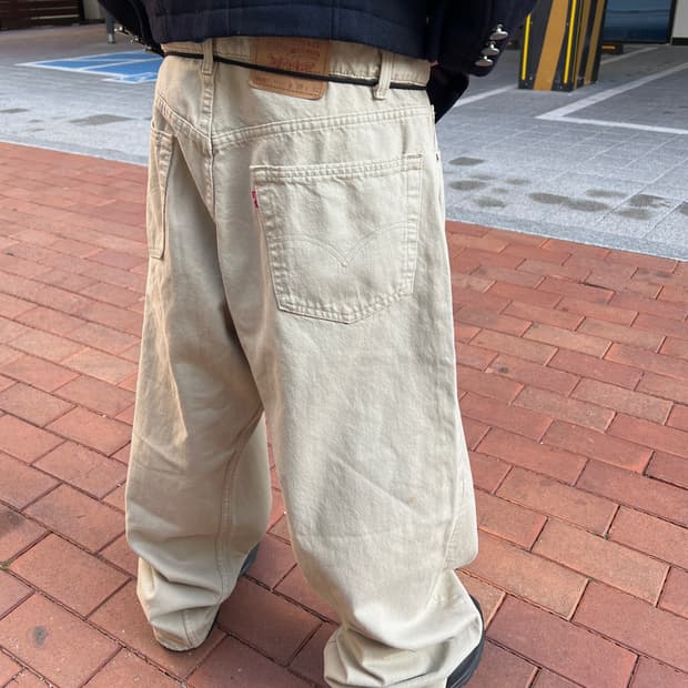 [36] 90s 미제 리바이스 565 크림