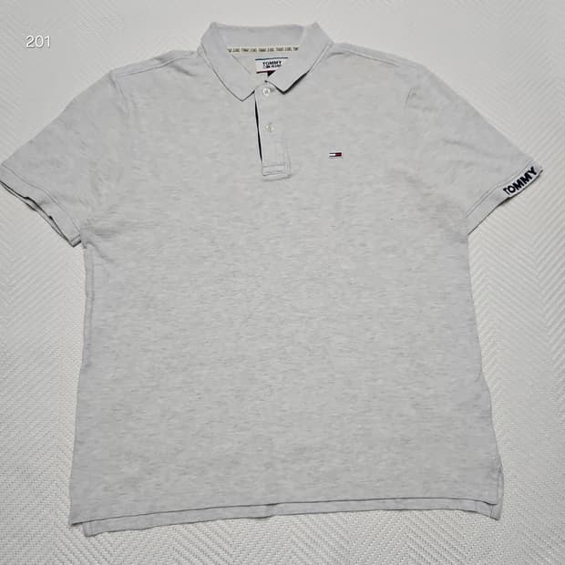 타미진스 로고 포인트 반팔 카라티 L