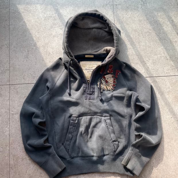 아베크롬비 피그먼트 인디안 반집업