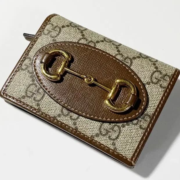 [정품] 구찌 홀스빗 1955 스몰 카드케이스 폴딩지갑