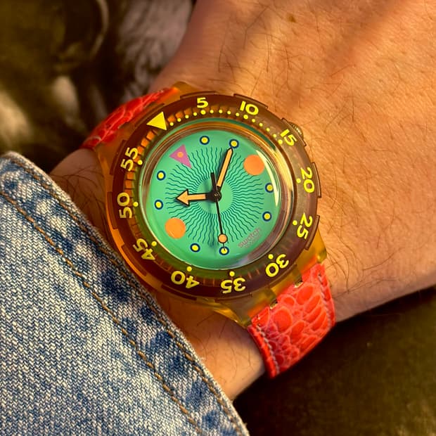 90년판) 빈티지 스와치 스쿠버200 MEDUSA