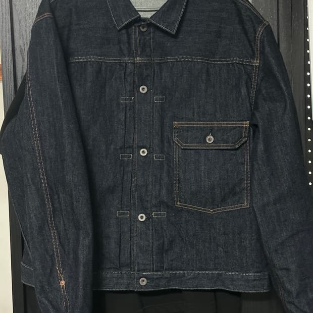 캐피탈 14온즈 데님 1st 자켓 인디고 색상 7사이즈 
