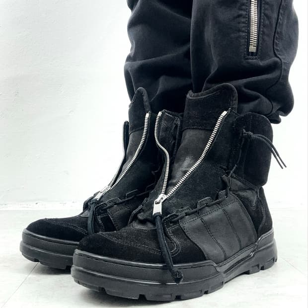 Nonnative Front Zip Suede Leather High S