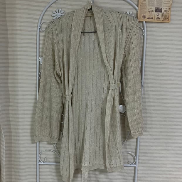 빈티지 아이보리 펄 가디건 901 y2k 스트릿 모리 갸루 일본빈티지 펑