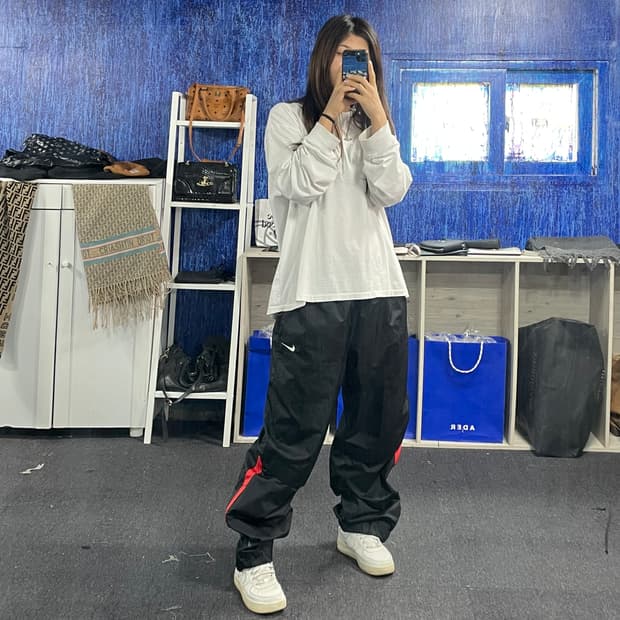 나이키 밑단 스트랩 트랙팬츠 XXL