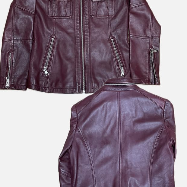 Gabba 양가죽 자켓 버건디