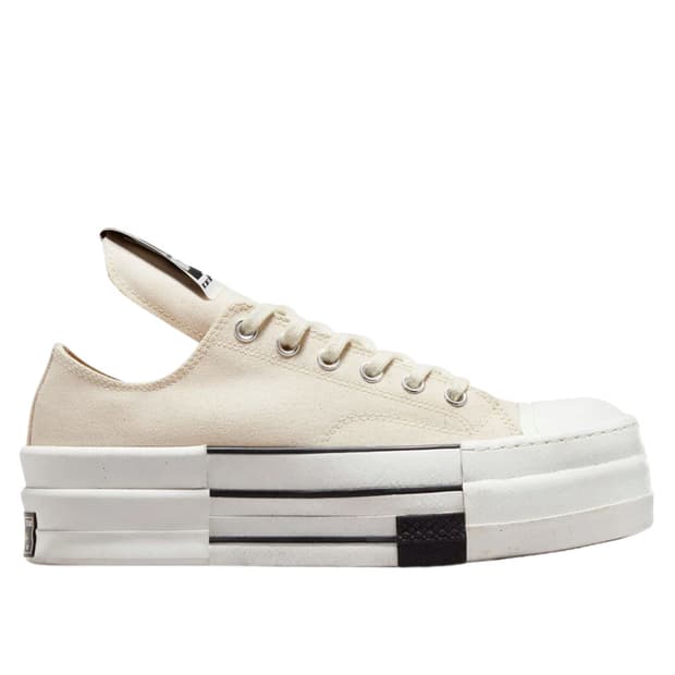 컨버스 릭오웬스 다크쉐도우 더블 다크스타 척 70 내추럴 아이보리 275