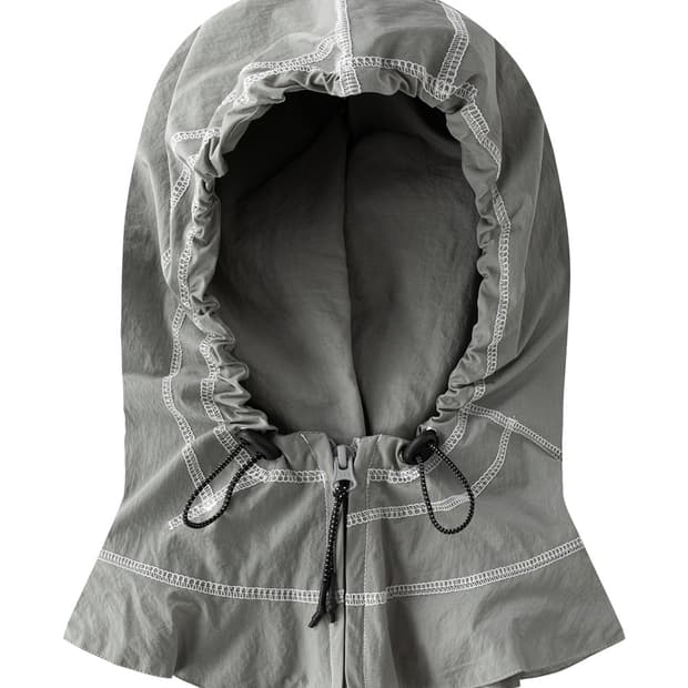 마하그리드 CURVED STITCH BALACLAVA 바라클라바 그레이