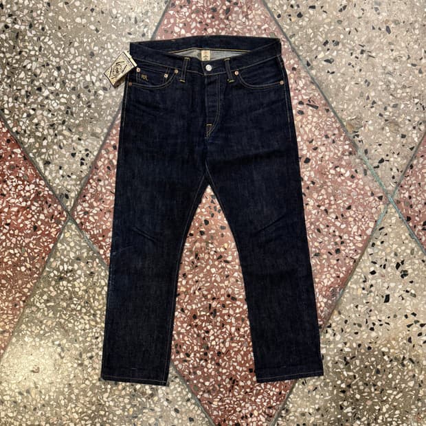 RRL Slim Fit 셀비지 데님 (30)