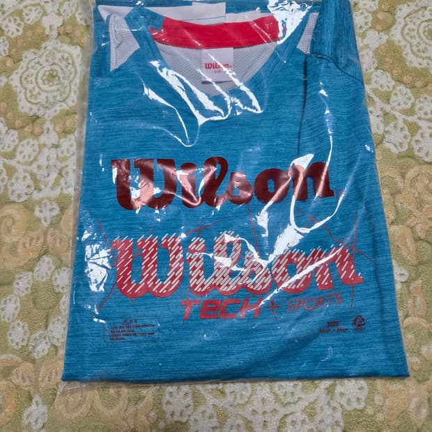 윌슨 기능성 반팔 티셔츠 블루 95