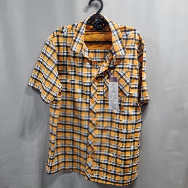 마운틴 하드웨어 옐로우 체크 셔츠