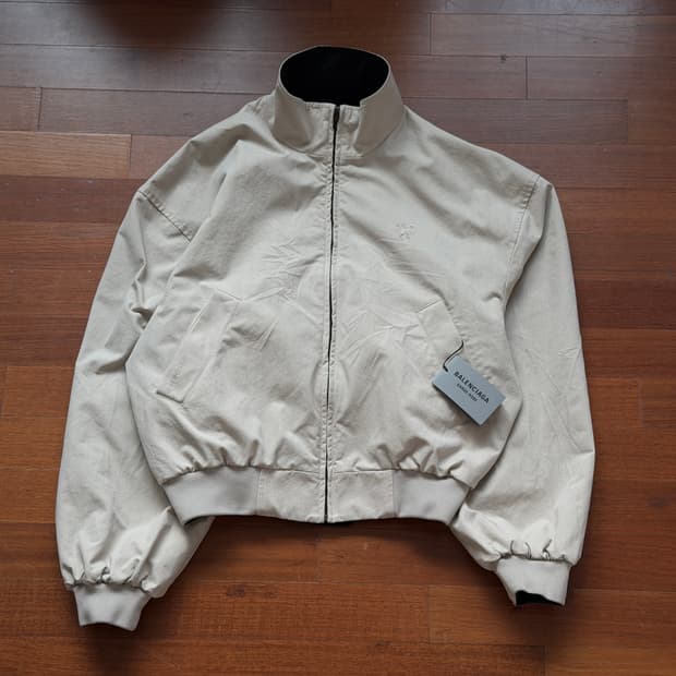 발렌시아가 리버시블 코튼 블루종 자켓