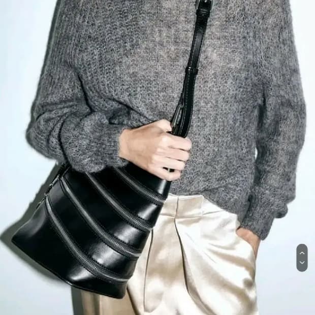 자라 지퍼장식 숄더백 새상품 자라가방