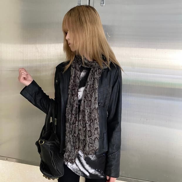 00‘s Lace- Up Coated Jacket
