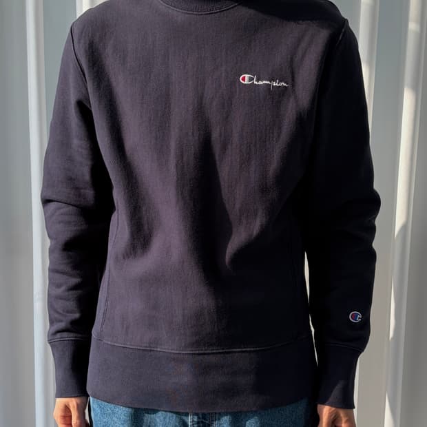 [L]챔피온 리버스위브 헤비 스웻 맨투맨 navy