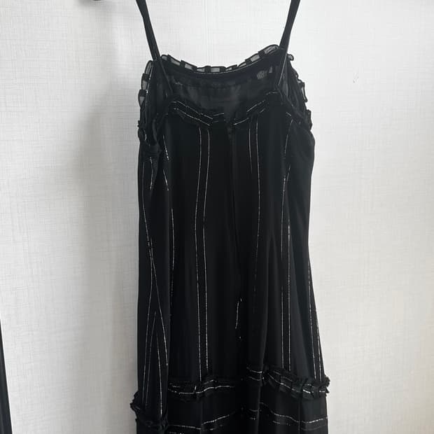 Y2k Gothic 페어리 펑크 오리엔탈 일본 슬리브리스 블랙 드레스