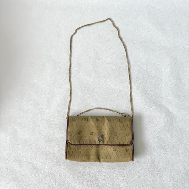 빈티지 크리스찬 디올(Christian Dior) 체인 토트 크로스백