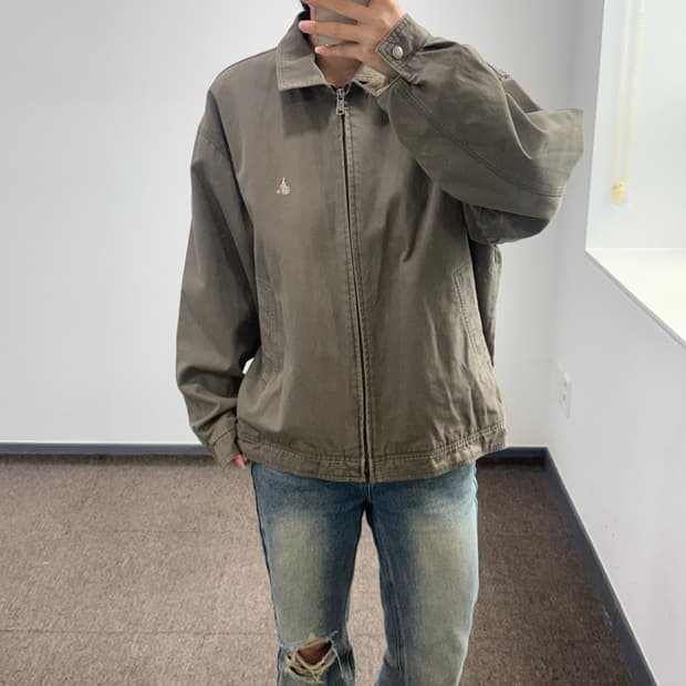 Beanpole 빈폴 스포츠 스몰로고 브라운 자켓 
