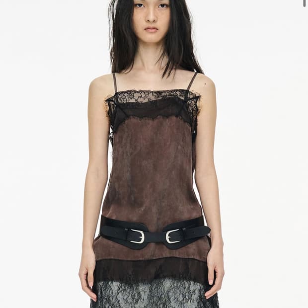 세릭 레이스 원피스 lace slip dress