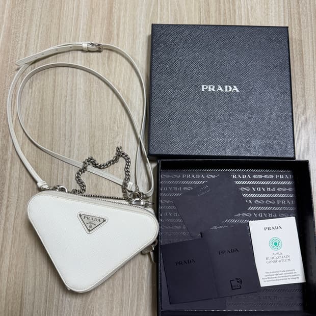프라다 사피아노 트라이앵글 미니백