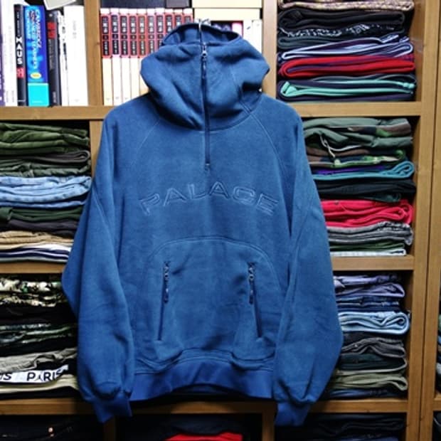 Palace 팔라스 폴라텍 쉐도우 후드 네이비 M (100)