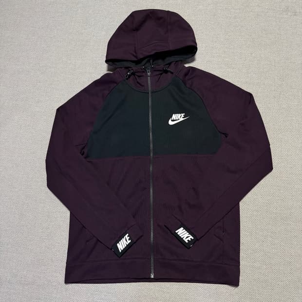 나이키 스몰로고 후드집업