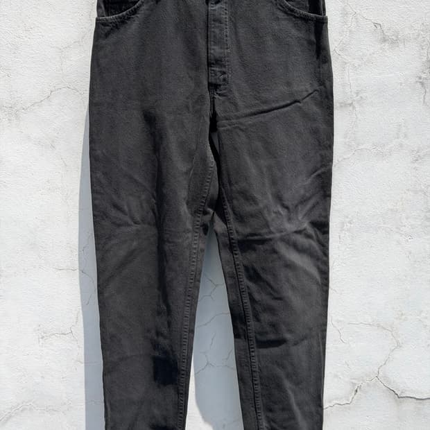 [34] 90s 리바이스 550 흑청 데님 팬츠 USA made 오렌지탭