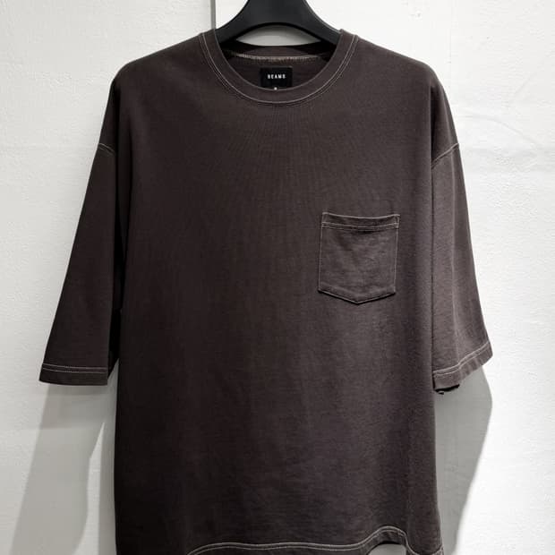 Beams Overfit Cotton Pocket T-shirt