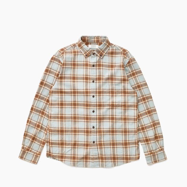 카키스 논네이티브 드웰러 bd 플란넬 체크셔츠 타탄 블루 xl사이즈