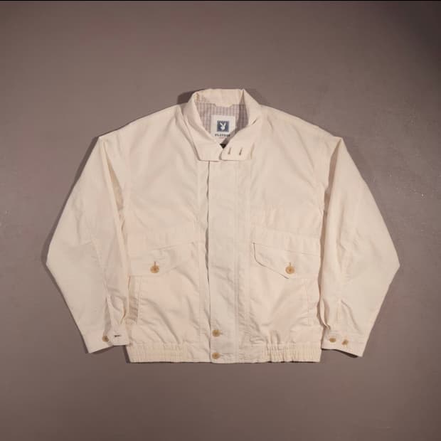 90s 플레이보이 스포츠 블루종 자켓