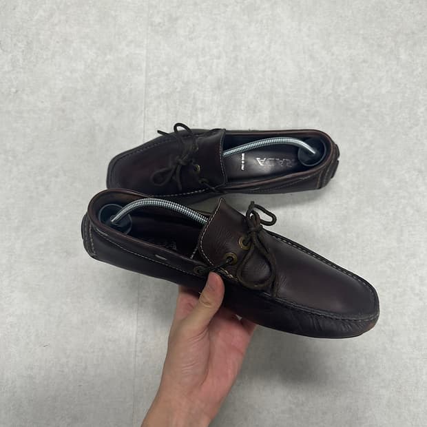 Prada leather driving shoes