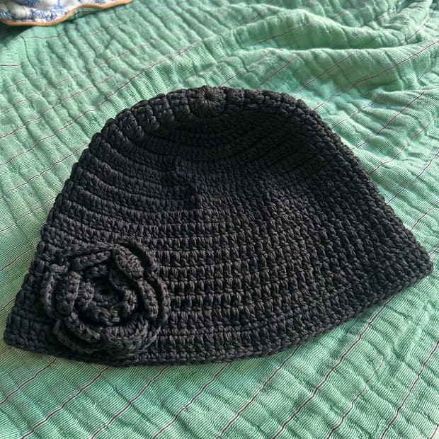 NIEEH 니히 플라워 크로쉐 비니