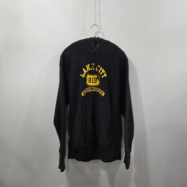 챔피온 블루택 리버스위브 프린팅 기모 후드티 XL 