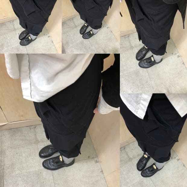 [직수입] RARE 빈티지 레더 슈즈 블랙 245-250