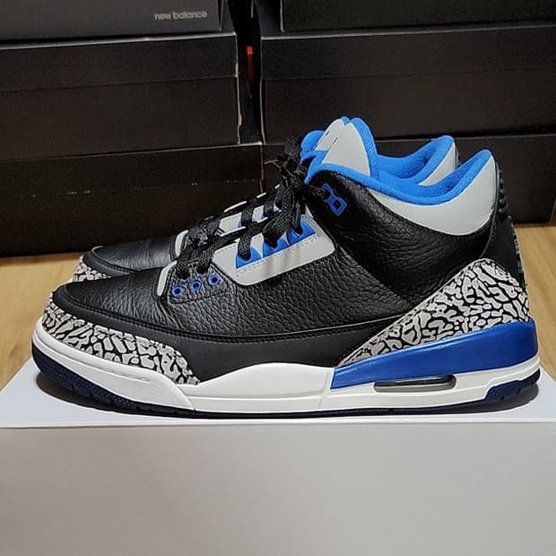 나이키 295 조던3 시멘트 블루