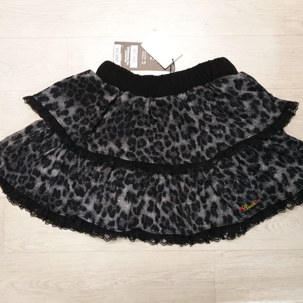 바나나칩 빈티지 캉캉 호피 레오파드스커트 밴딩치마 오네갸루 그런지 y2k